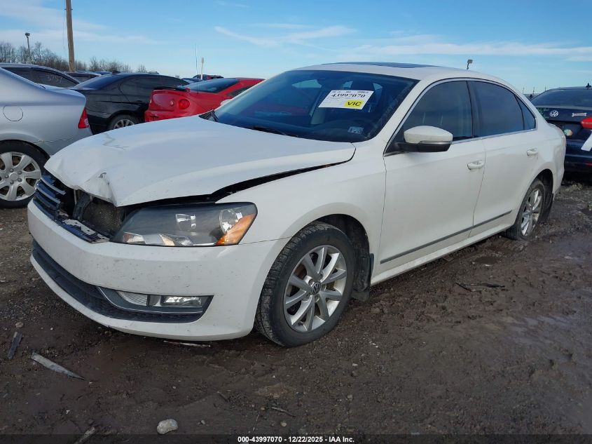 2013 Volkswagen Passat 2.0L Tdi Sel Premium VIN: 1VWCN7A30DC079624 Lot: 43997070