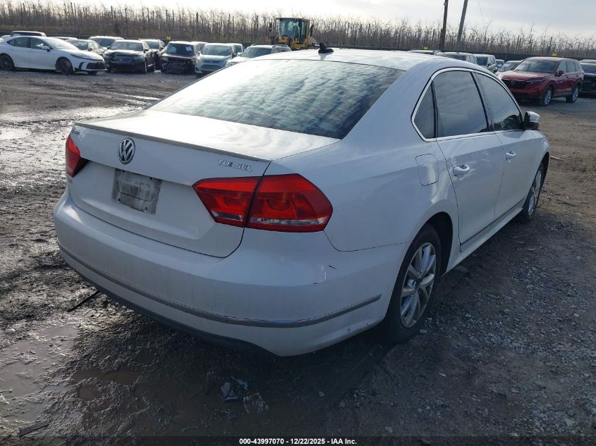 2013 Volkswagen Passat 2.0L Tdi Sel Premium VIN: 1VWCN7A30DC079624 Lot: 43997070
