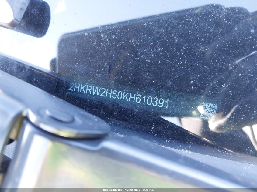 2019 Honda Cr-V Ex VIN: 2HKRW2H50KH610391 Lot: 43997190
