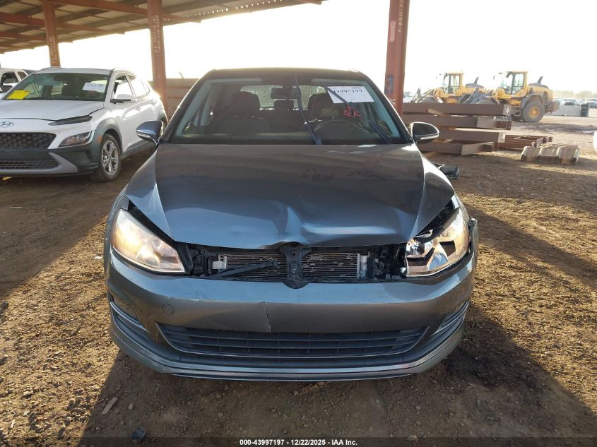 2015 Volkswagen Golf Tsi Se 4-Door VIN: 3VW217AU6FM005187 Lot: 43997197