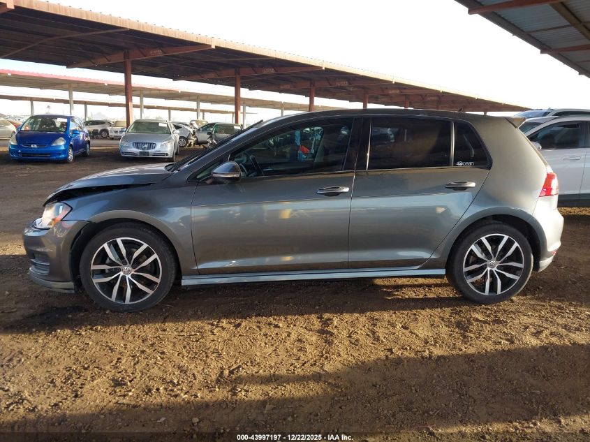 2015 Volkswagen Golf Tsi Se 4-Door VIN: 3VW217AU6FM005187 Lot: 43997197