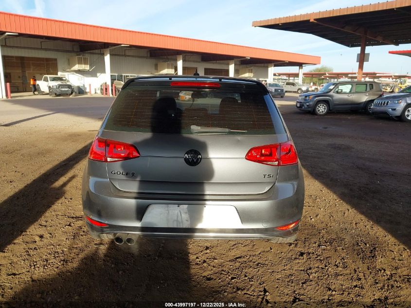 2015 Volkswagen Golf Tsi Se 4-Door VIN: 3VW217AU6FM005187 Lot: 43997197