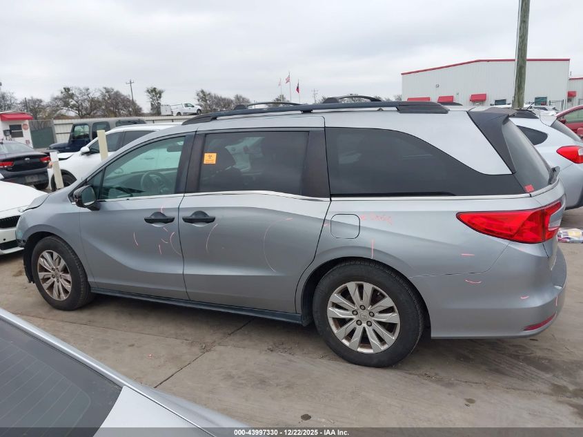 2018 Honda Odyssey Lx VIN: 5FNRL6H22JB037139 Lot: 43997330