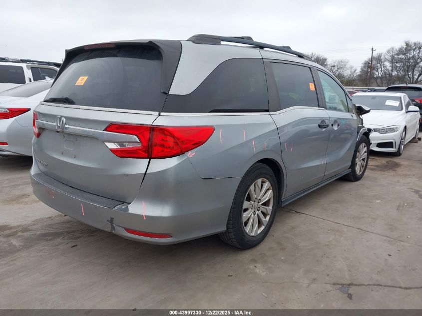 2018 Honda Odyssey Lx VIN: 5FNRL6H22JB037139 Lot: 43997330