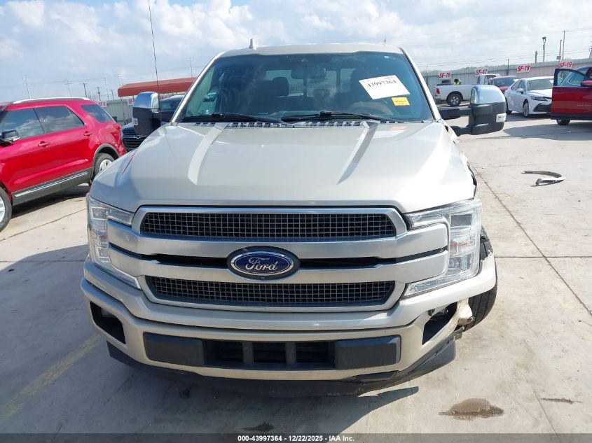 2018 Ford F-150 Platinum VIN: 1FTEW1CG6JFA62472 Lot: 43997364