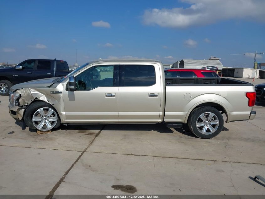 2018 Ford F-150 Platinum VIN: 1FTEW1CG6JFA62472 Lot: 43997364
