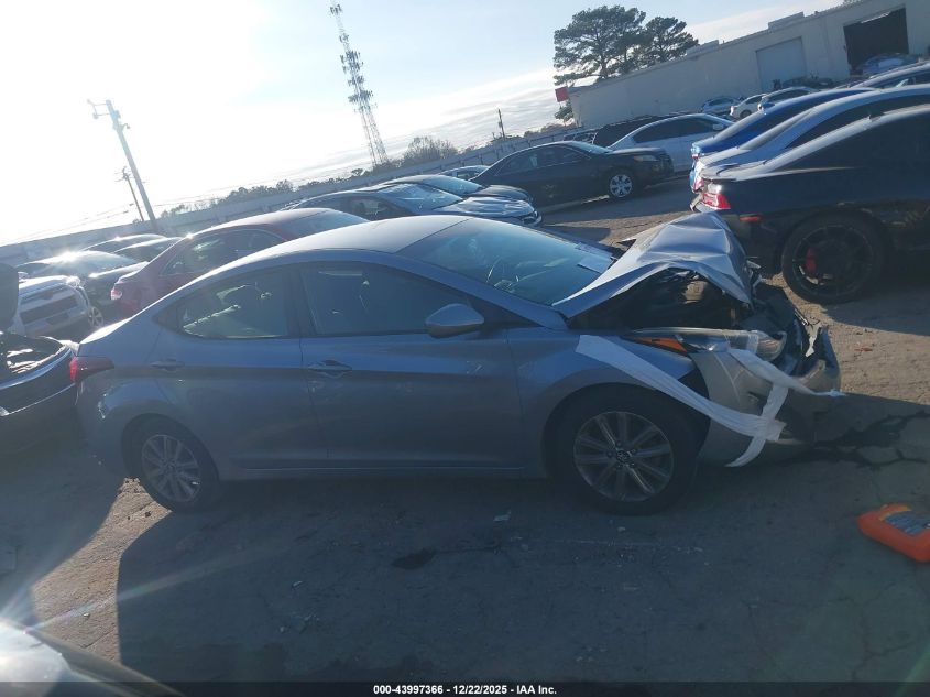 2016 Hyundai Elantra Se VIN: 5NPDH4AE7GH796111 Lot: 43997366