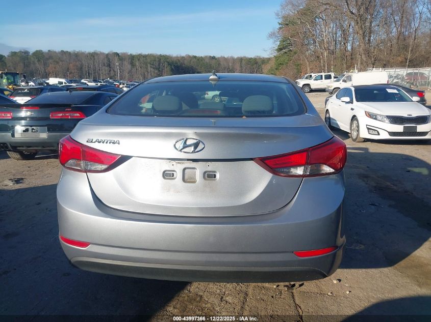 2016 Hyundai Elantra Se VIN: 5NPDH4AE7GH796111 Lot: 43997366