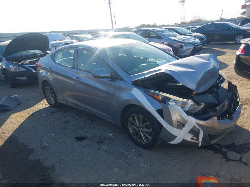 2016 Hyundai Elantra Se VIN: 5NPDH4AE7GH796111 Lot: 43997366