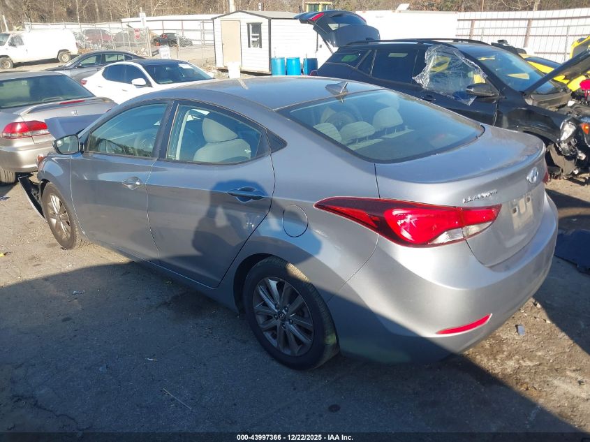 2016 Hyundai Elantra Se VIN: 5NPDH4AE7GH796111 Lot: 43997366