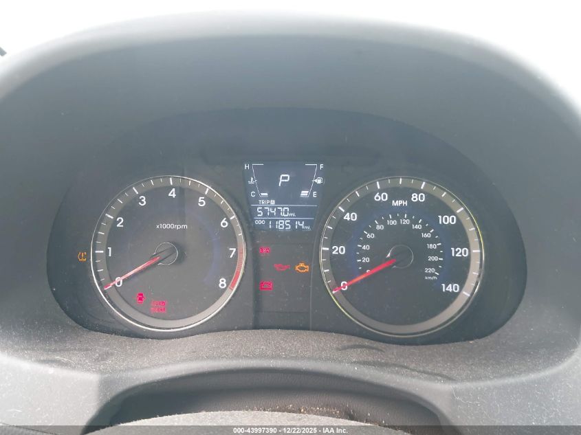 2013 Hyundai Accent Se VIN: KMHCU5AE9DU079462 Lot: 43997390