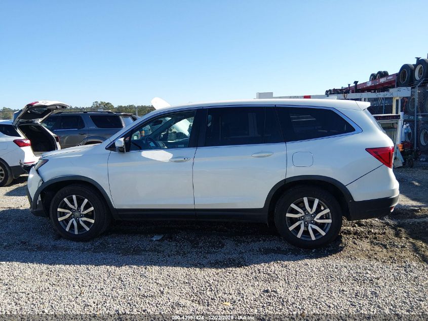 2019 Honda Pilot Ex-L VIN: 5FNYF5H41KB022387 Lot: 43997424