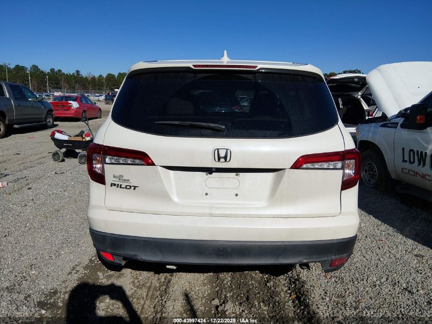 2019 Honda Pilot Ex-L VIN: 5FNYF5H41KB022387 Lot: 43997424