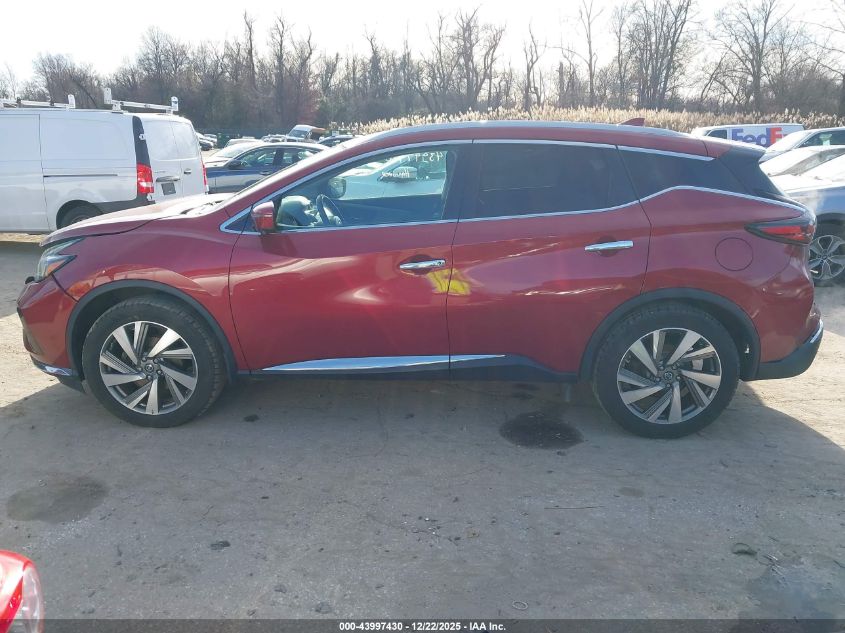 2019 Nissan Murano Sl VIN: 5N1AZ2MS3KN105862 Lot: 43997430