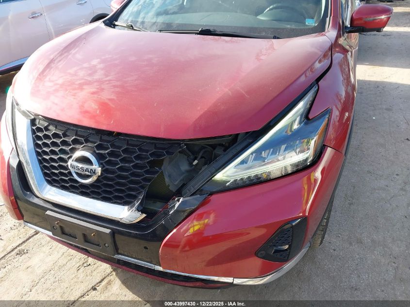 2019 Nissan Murano Sl VIN: 5N1AZ2MS3KN105862 Lot: 43997430
