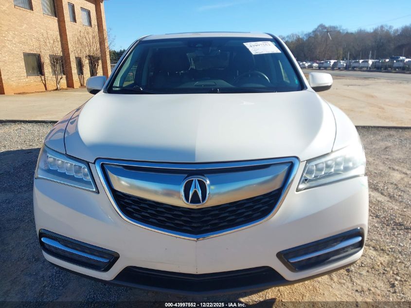 2016 Acura Mdx Technology Acurawatch Plus Packages/Technology Package VIN: 5FRYD4H46GB049865 Lot: 43997552