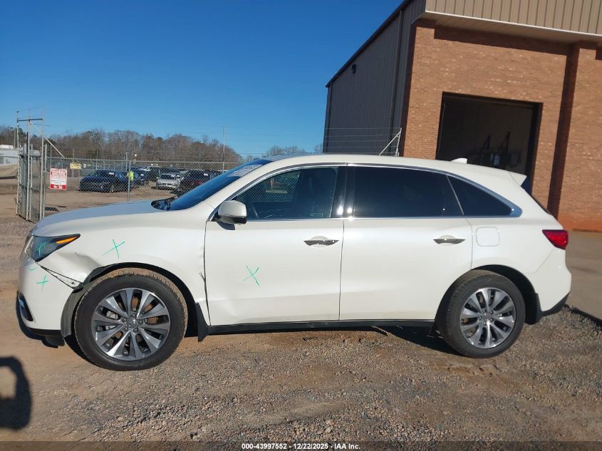 2016 Acura Mdx Technology Acurawatch Plus Packages/Technology Package VIN: 5FRYD4H46GB049865 Lot: 43997552