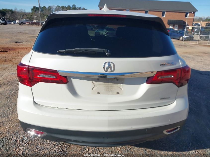 2016 Acura Mdx Technology Acurawatch Plus Packages/Technology Package VIN: 5FRYD4H46GB049865 Lot: 43997552