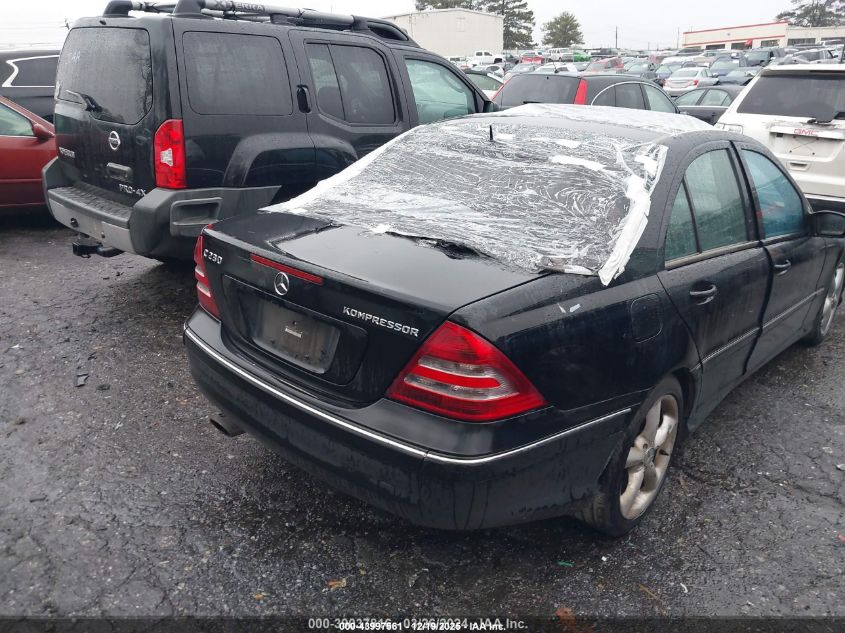 2005 Mercedes-Benz C 230 Kompressor Sport VIN: WDBRF40J75F679709 Lot: 43997561