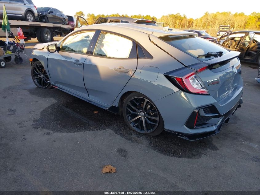 2021 Honda Civic Sport VIN: SHHFK7H41MU225022 Lot: 43997590