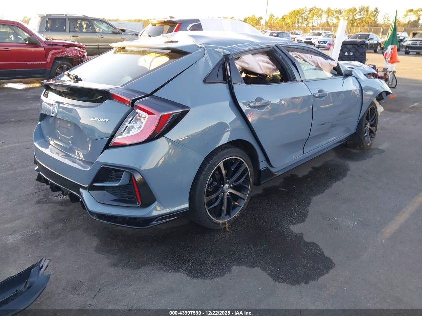 2021 Honda Civic Sport VIN: SHHFK7H41MU225022 Lot: 43997590