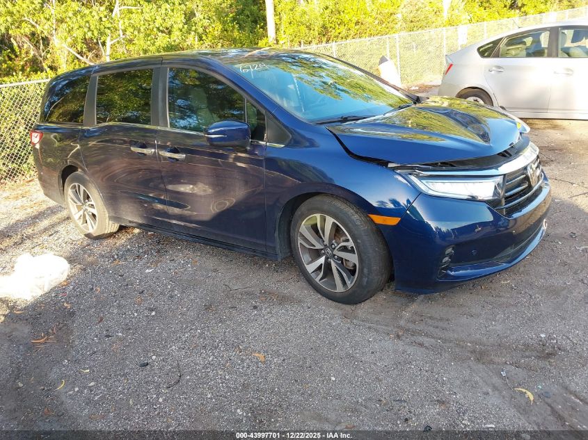 2024 Honda Odyssey Touring VIN: 5FNRL6H81RB006724 Lot: 43997701