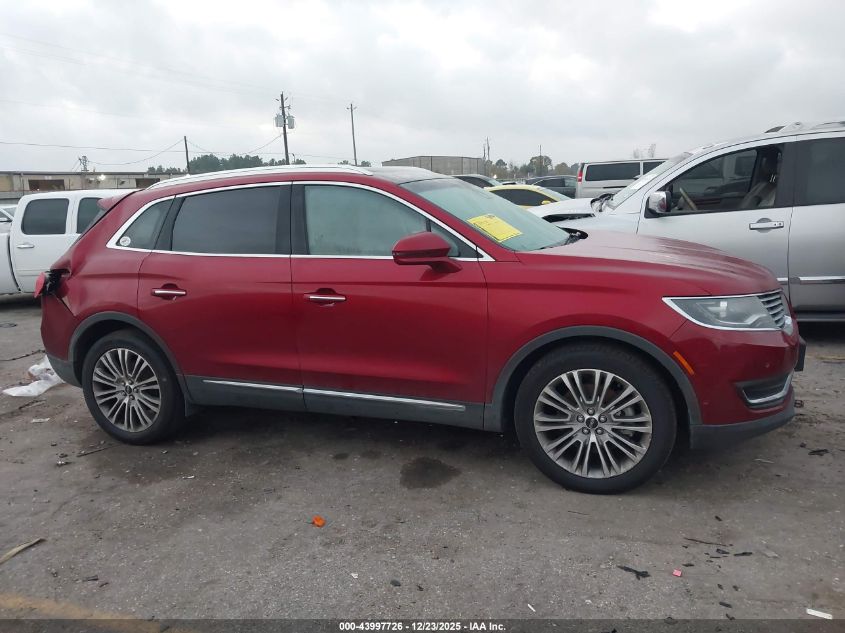 2017 Lincoln Mkx Reserve VIN: 2LMPJ8LR1HBL53216 Lot: 43997726
