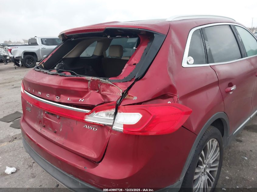 2017 Lincoln Mkx Reserve VIN: 2LMPJ8LR1HBL53216 Lot: 43997726