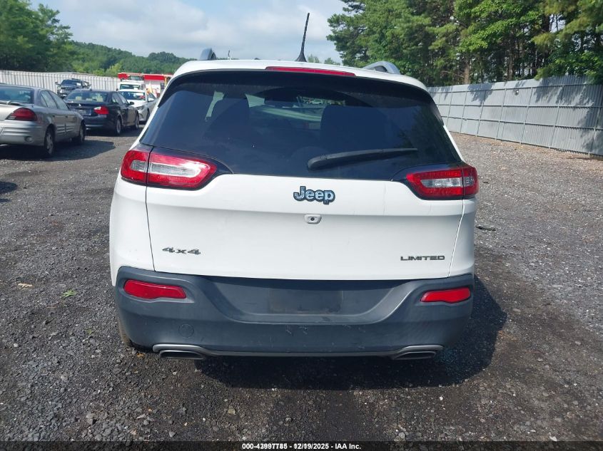 2016 Jeep Cherokee Limited VIN: 1C4PJMDS8GW123616 Lot: 43997785