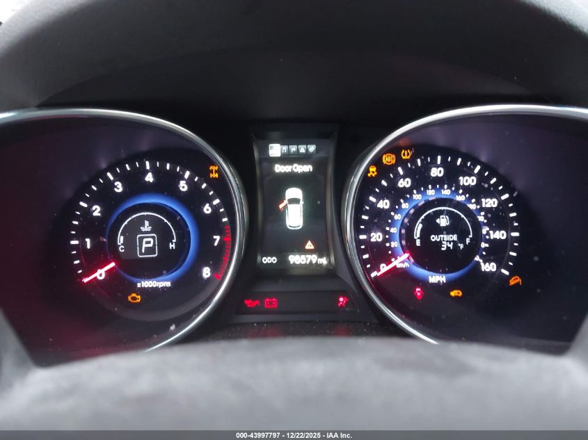 2016 Hyundai Santa Fe Se VIN: KM8SRDHF4GU133826 Lot: 43997797