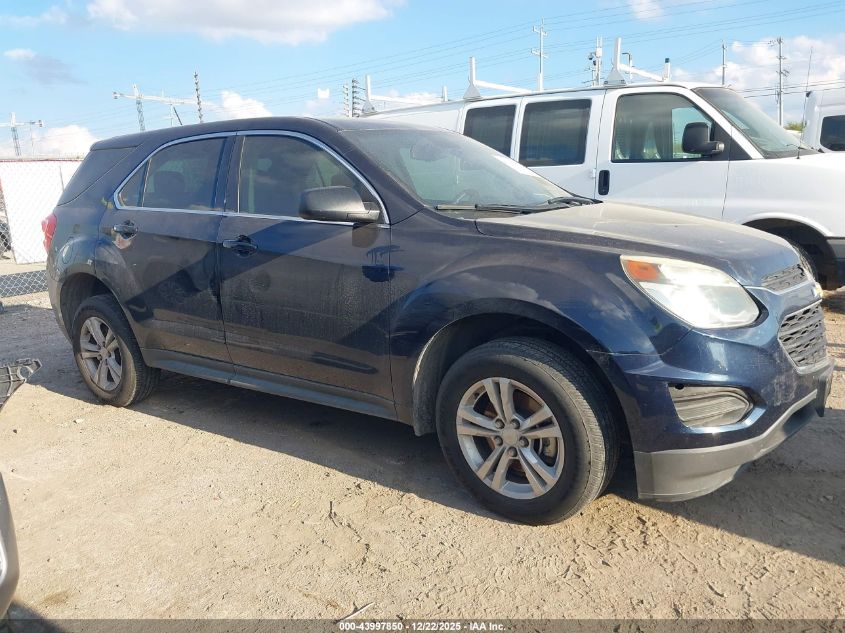 2016 Chevrolet Equinox Ls VIN: 2GNALBEK7G6317431 Lot: 43997850