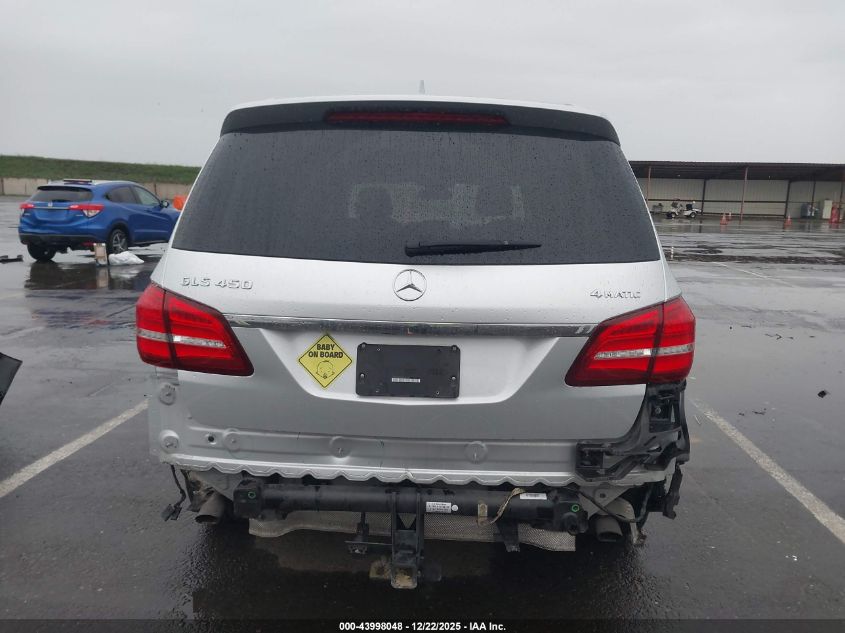 2017 Mercedes-Benz Gls 450 4Matic VIN: 4JGDF6EE6HA740550 Lot: 43998048