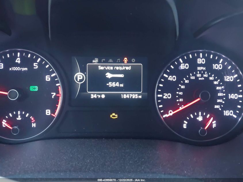 2016 Kia Optima Sxl Turbo VIN: 5XXGV4L24GG037825 Lot: 43998078