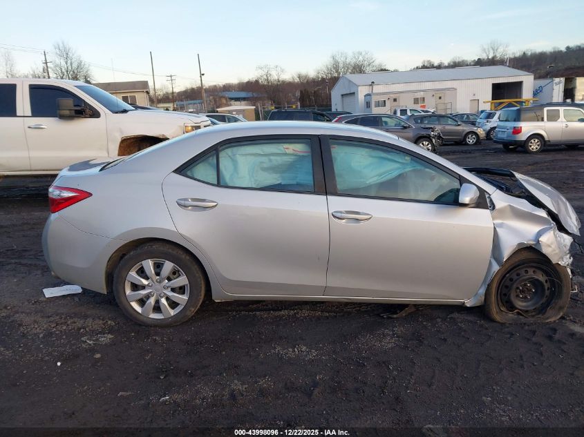 2014 Toyota Corolla Le VIN: 2T1BURHE5EC039147 Lot: 43998096