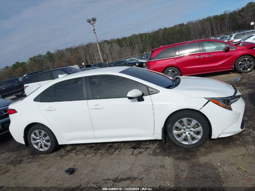 2020 Toyota Corolla Le VIN: JTDEPRAE9LJ064505 Lot: 43998119