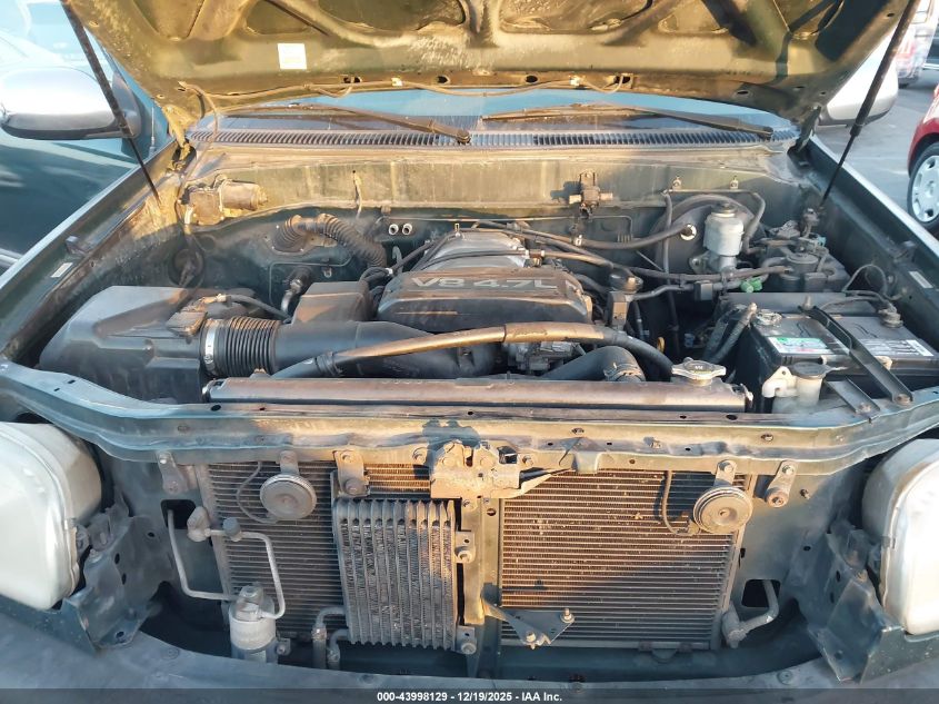 2000 Toyota Tundra Sr5 V8 VIN: 5TBRT3419YS124787 Lot: 43998129