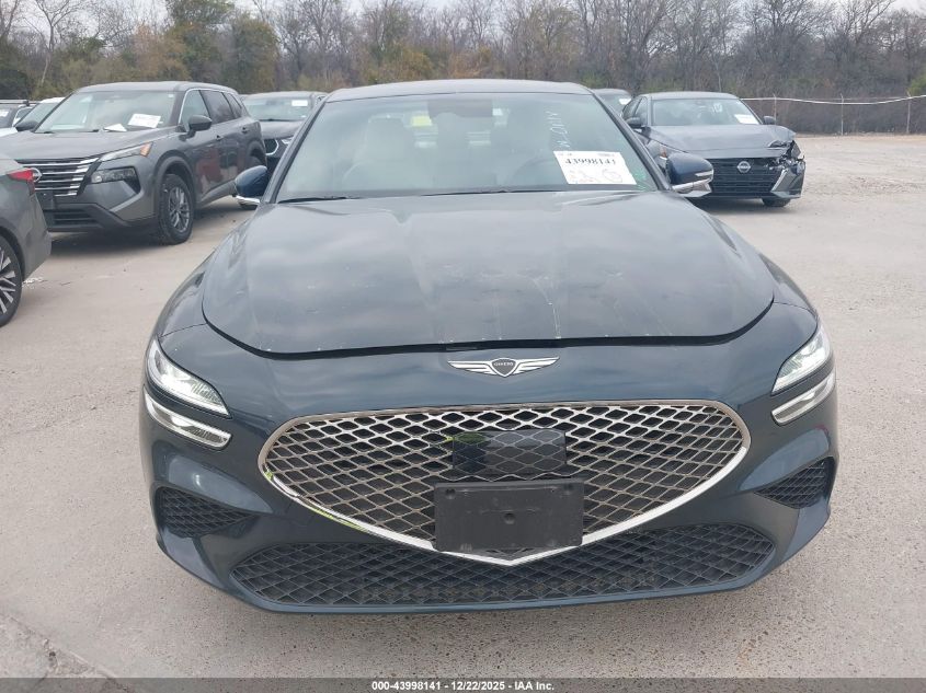 2025 Genesis G70 2.5T Rwd VIN: KMTG34SC4SU150842 Lot: 43998141
