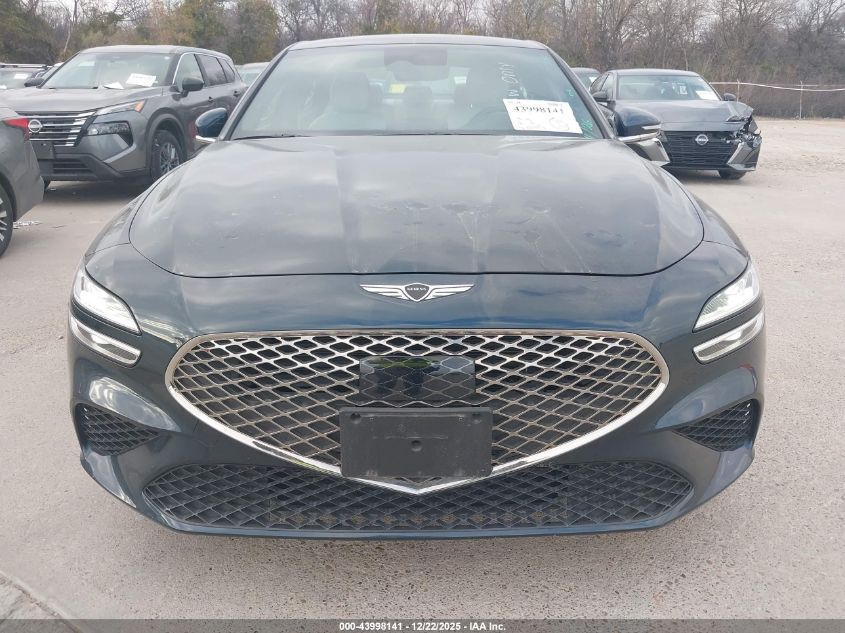 2025 Genesis G70 2.5T Rwd VIN: KMTG34SC4SU150842 Lot: 43998141