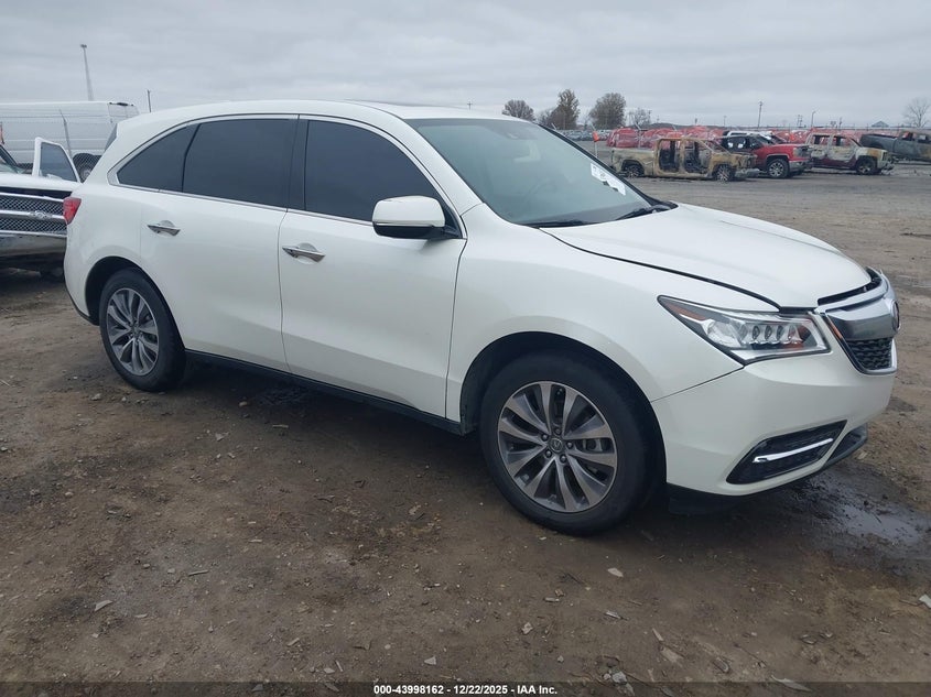 5FRYD3H4XFB013413 2015 Acura Mdx Technology Package auction photo 1