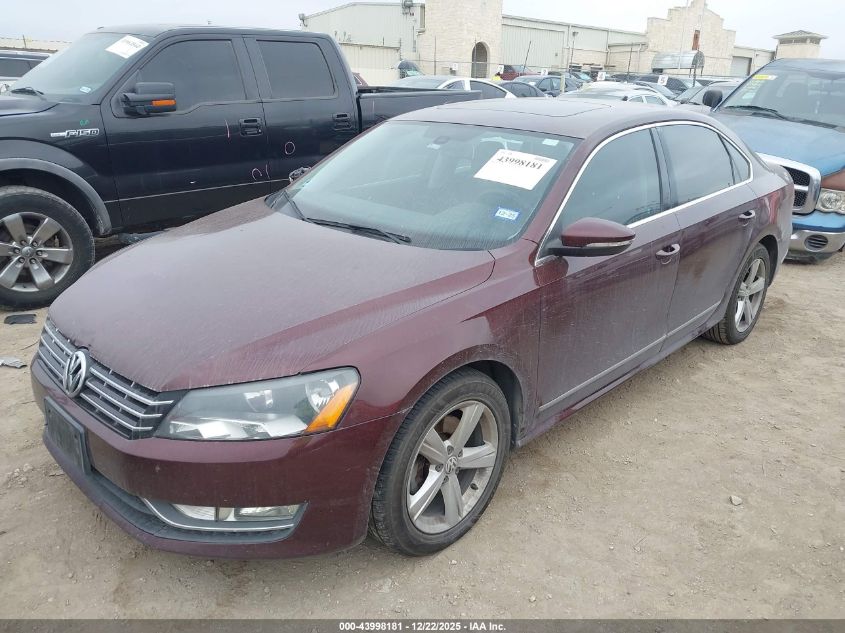 2012 Volkswagen Passat 2.0L Tdi Sel Premium VIN: 1VWCN7A32CC044288 Lot: 43998181