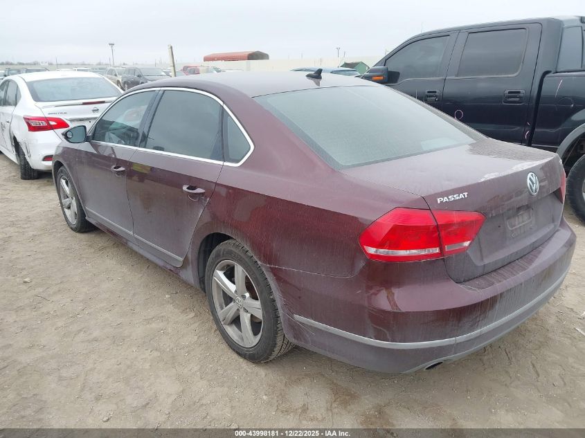 2012 Volkswagen Passat 2.0L Tdi Sel Premium VIN: 1VWCN7A32CC044288 Lot: 43998181