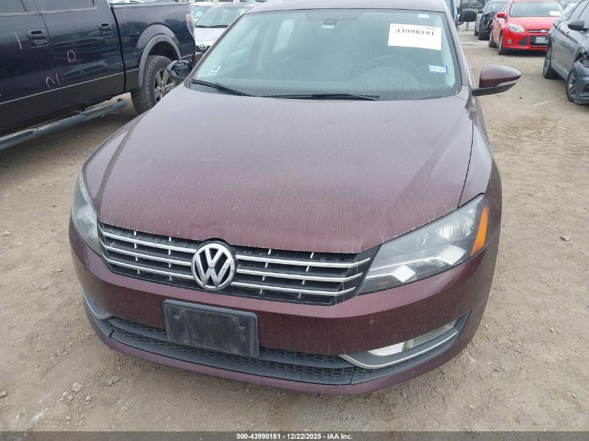 2012 Volkswagen Passat 2.0L Tdi Sel Premium VIN: 1VWCN7A32CC044288 Lot: 43998181