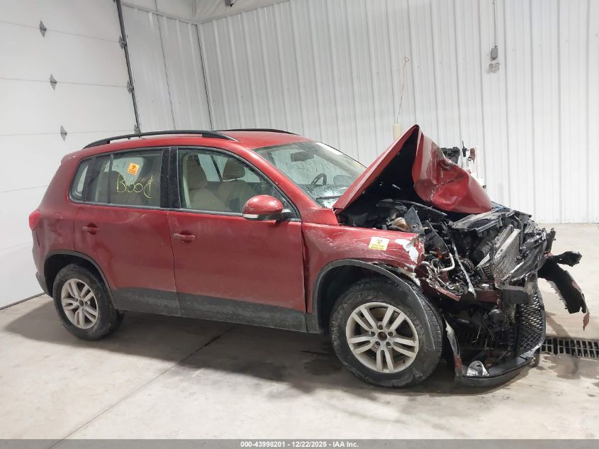 2016 Volkswagen Tiguan S VIN: WVGBV7AX3GW042115 Lot: 43998201