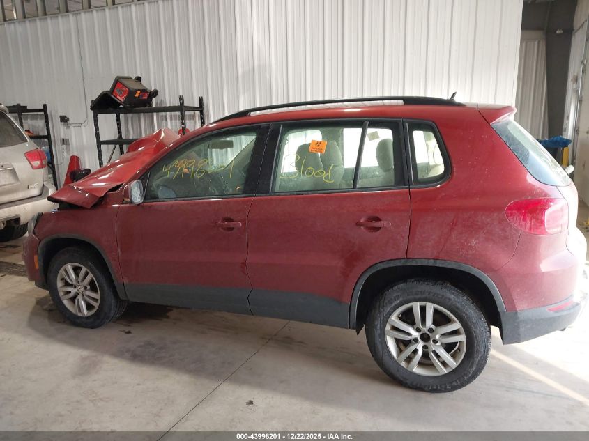 2016 Volkswagen Tiguan S VIN: WVGBV7AX3GW042115 Lot: 43998201