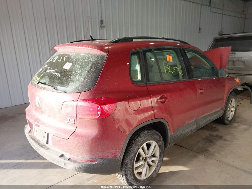 2016 Volkswagen Tiguan S VIN: WVGBV7AX3GW042115 Lot: 43998201