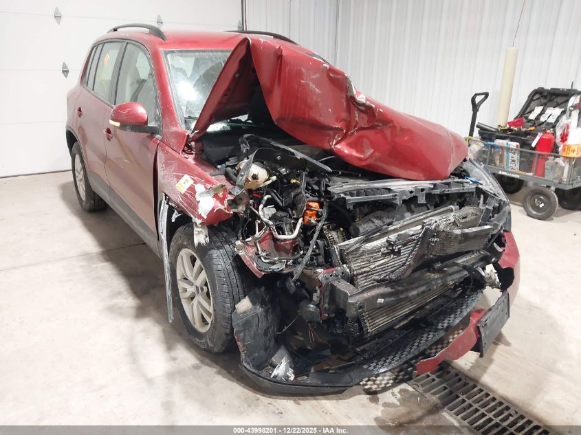 2016 Volkswagen Tiguan S VIN: WVGBV7AX3GW042115 Lot: 43998201