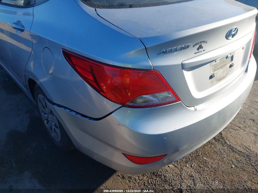 2015 Hyundai Accent Gls VIN: KMHCT4AE9FU916534 Lot: 43998265