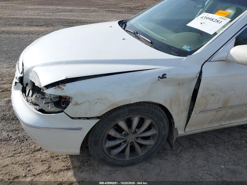 2008 Hyundai Azera Limited VIN: KMHFC46F98A257616 Lot: 43998281