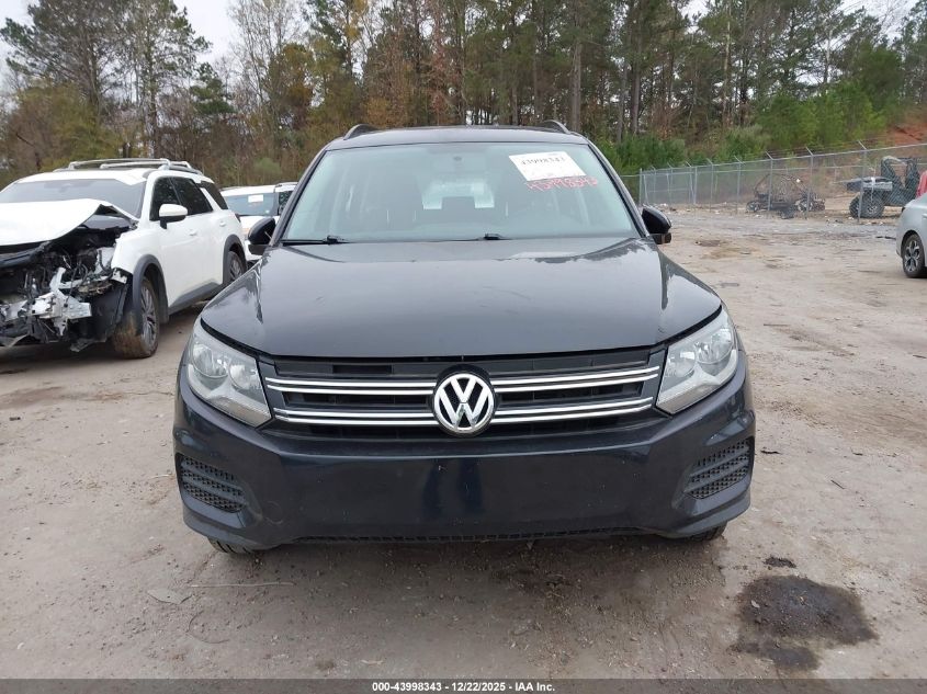 2015 Volkswagen Tiguan S VIN: WVGAV7AX3FW593753 Lot: 43998343