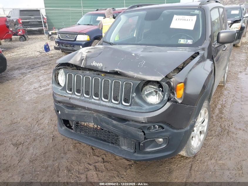 2018 Jeep Renegade Latitude 4X4 VIN: ZACCJBBB1JPG91376 Lot: 43998413